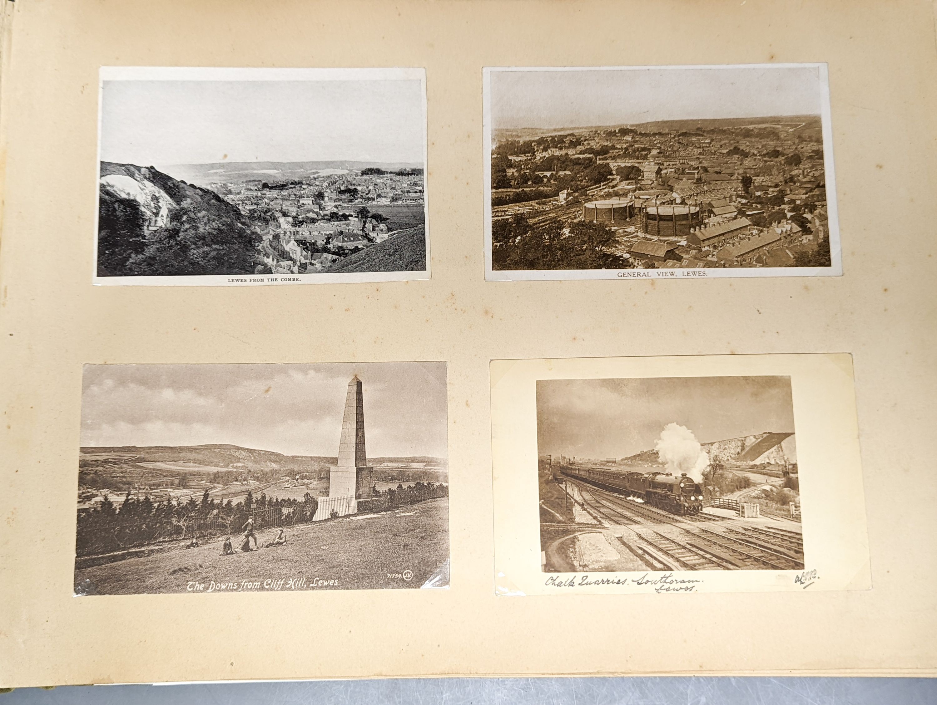 Edwardian and later postcards, views of Lewes, Chailey, Seaford, Newhaven and East Sussex